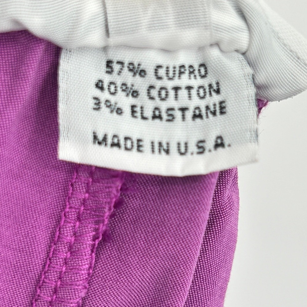 Bryn Walker Pants Womens M Wide Leg Silky Satin Cupro Lagenlook Purple Medium - Picture 12 of 12